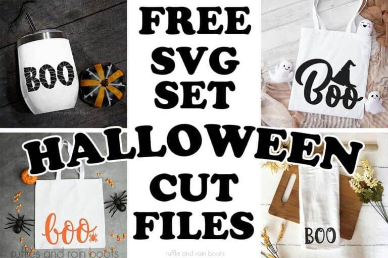 Free Boo SVG Bundle for Halloween - Ruffles and Rain Boots