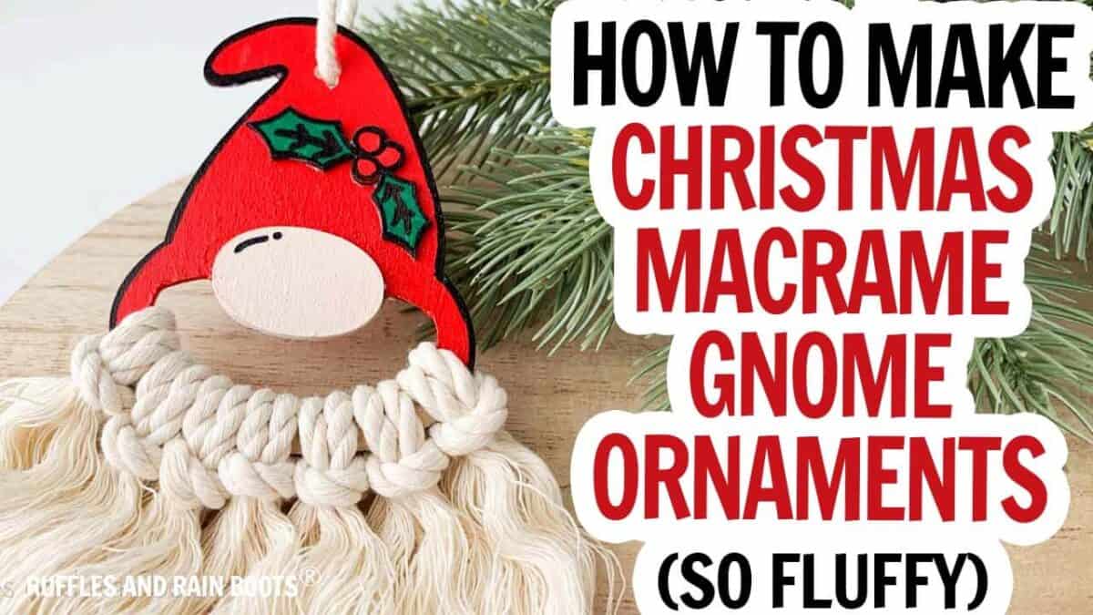 Horizontal video thumbnail of Christmas gnome ornament.