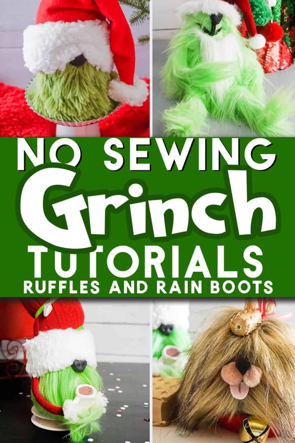 DIY Grinch Gnome Tutorials - Ruffles and Rain Boots