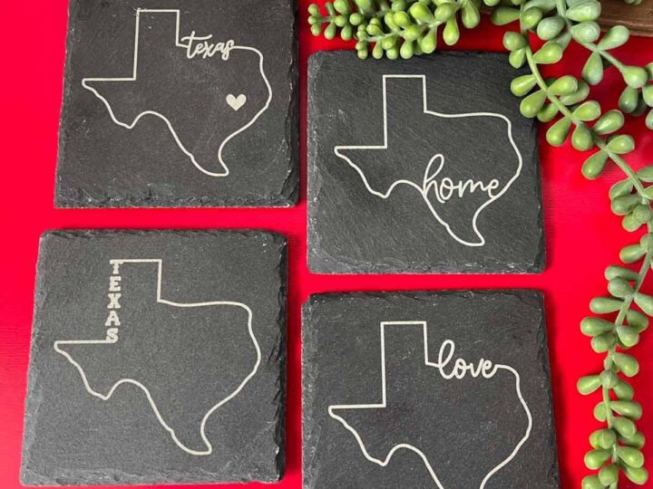 How to Laser Engrave Slate - Ruffles and Rain Boots