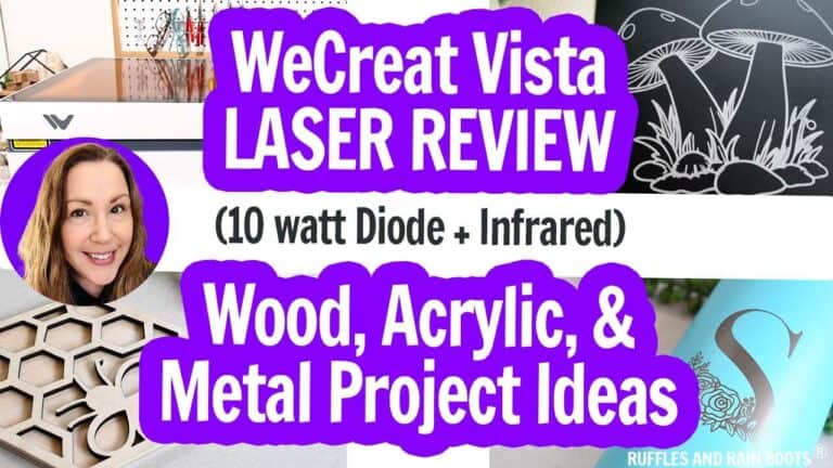 WeCreat Vista Laser for Beginners - Ruffles and Rain Boots
